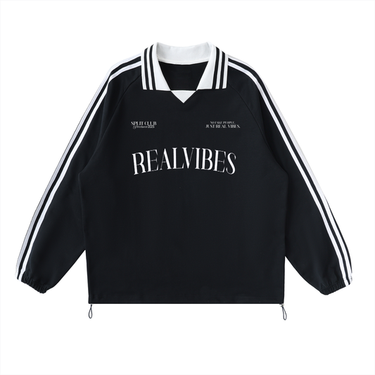 REALVIBES Striped Contrast Sweatshirt