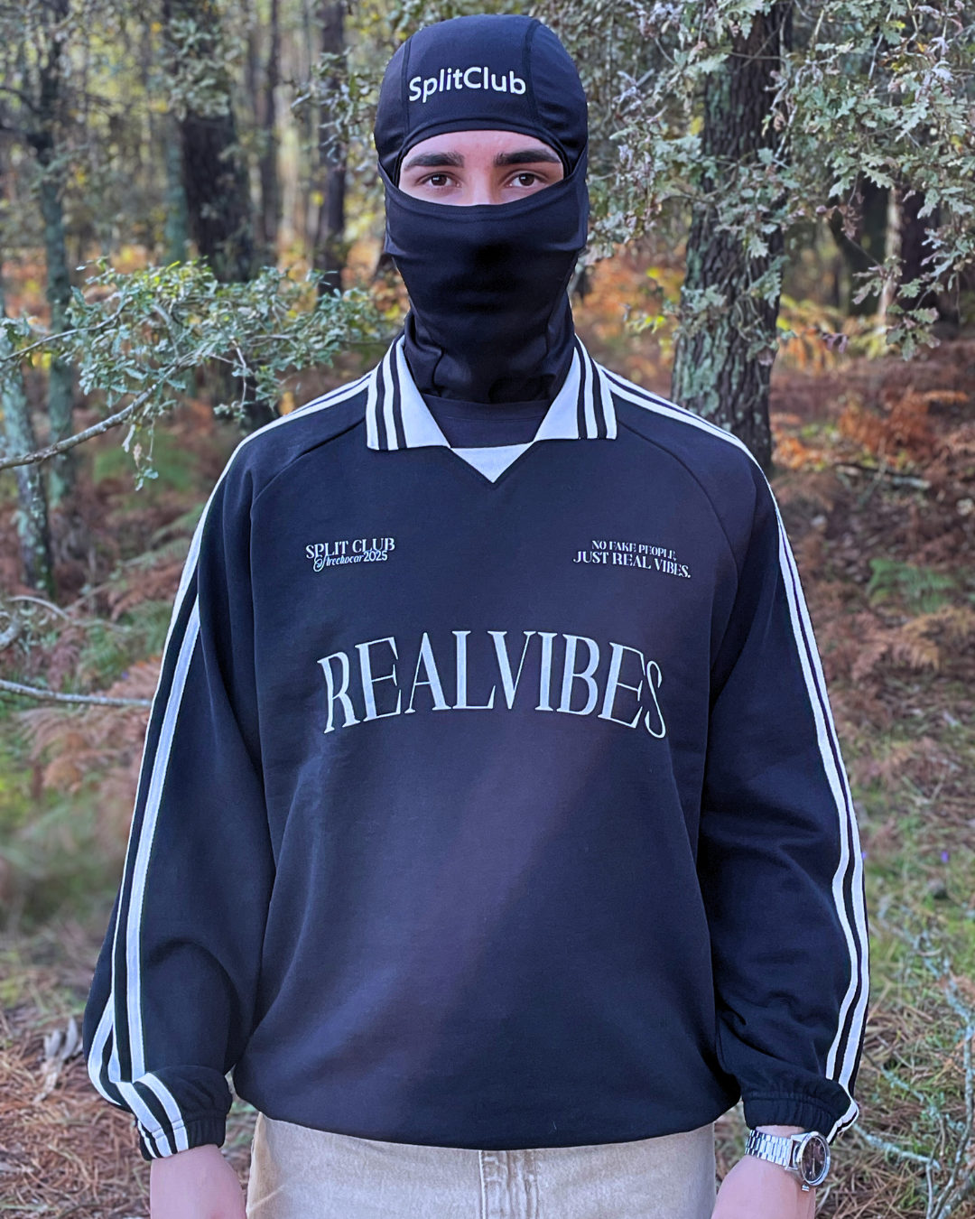 REALVIBES Striped Contrast Sweatshirt